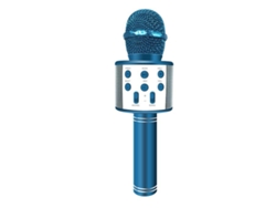 Micrófono Karaoke Inalámbrico Azul Clinks