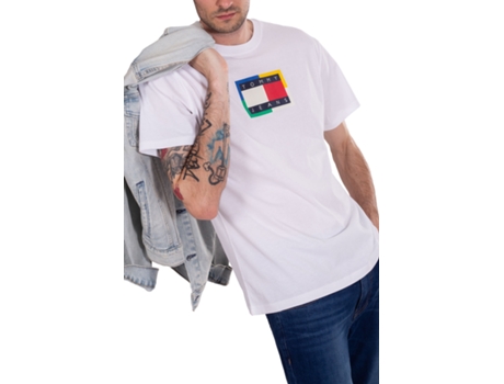 Camiseta de Hombre TOMMY JEANS Blanco (L)