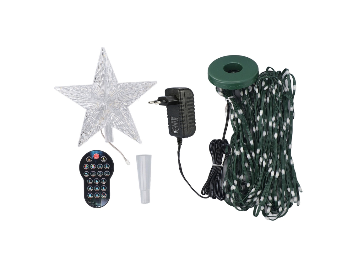 Luces De Navidad De 400 Leds Multicolor Con Control Bt Y 27 Modos, 1.5m Plug Eu