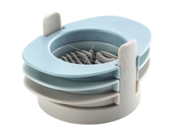 Cortador De Huevos Multifuncional 3 En 1 Con Alambres De Acero Inoxidable (azul)