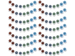 180 Piezas De Ojos De Plástico Semicirculares Para Manualidades, Globos Oculares Huecos Ligeros Para Muñecas Y