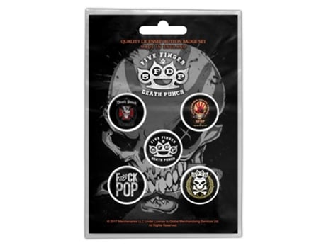 Insignias ROCK OFF Five Finger Death Punch Logos