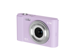 SZSMART Cámara digital HD para fotografía doméstica SZSMART Full HD 2.7K 48Mp 16X Púrpura claro + Tarjeta de memoria 32G