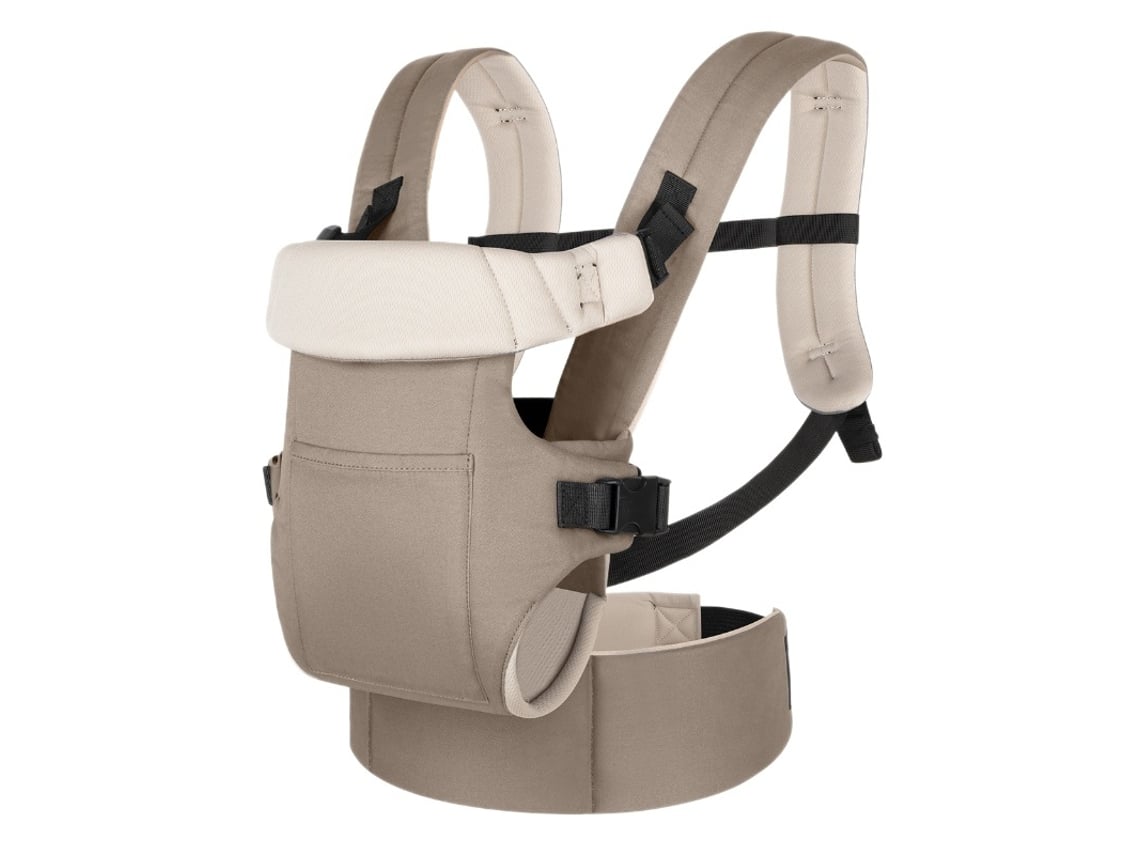 Canguro Ergonómico Para Bebés, Adecuado Para Bebés De Peso Entre 3 Y 20 Kg, Fácil De Usar, Color Caqui.