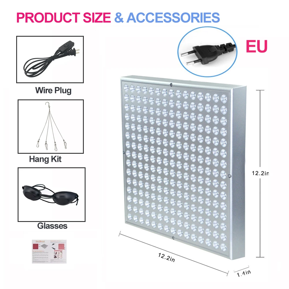 Panel De Fototerapia Led De 45 W, Nuevo (norma Europea), Rayos Infrarrojos Cercanos De 660 Nm/850 Nm.