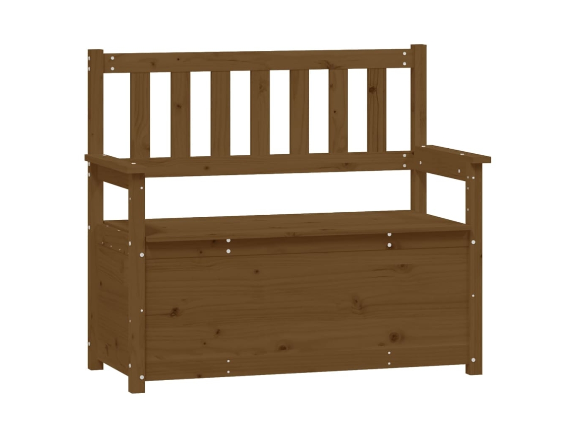 Maison Exclusive - Banco De Madera Maciza Pino Marrón Miel 112,5x51,5x96,5 Cm