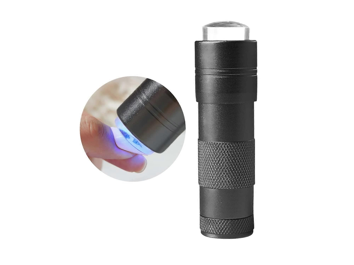 Mini Secador De Unhas Com Luz Uv, Mini Prensa De Unhas Com Lâmpada Led Uv E Cabeça De Silicone, Portátil E Pequeno.