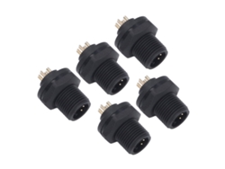 Conector De Panel Trasero, Rosca De 4 Pines, 7/16 Pulgadas, 28 Unidades, Resistente Al Agua Ip67