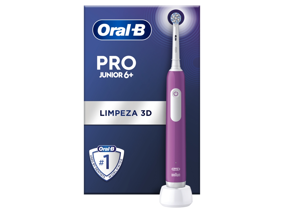 Cepillo Dental ORAL-B Pro Serie 1 Junior Morado 1 Recambio