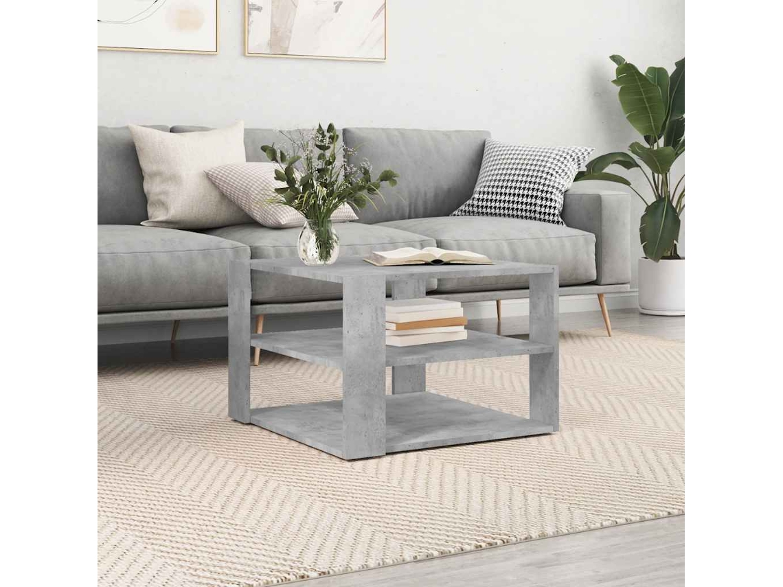 Mesa de centro HARLANV1 con derivados de madera, gris cemento (58x58x40 cm)