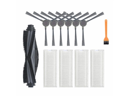 12pcs escova lateral principal lavável filtro hepa para ecovacs deebot n9