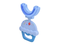 Cepillo De Dientes Portátil De Silicona Con Forma De U Y Diseño De Dibujos Animados Para Niños De 2 A 6 Años.