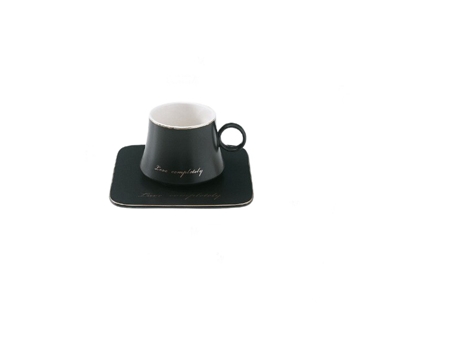 Taza XGF Taza de cerámica Nordic Ins Cerámica Leche de soja Desayuno Condensado Café Taza de té y platillos Conjuntos de oro Cuchas de oro Tazas de...