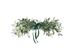 Guirnalda Decorativa De Entabularia De Olivo Para Pared, Hogar, Boda, 90x50cm, Verde