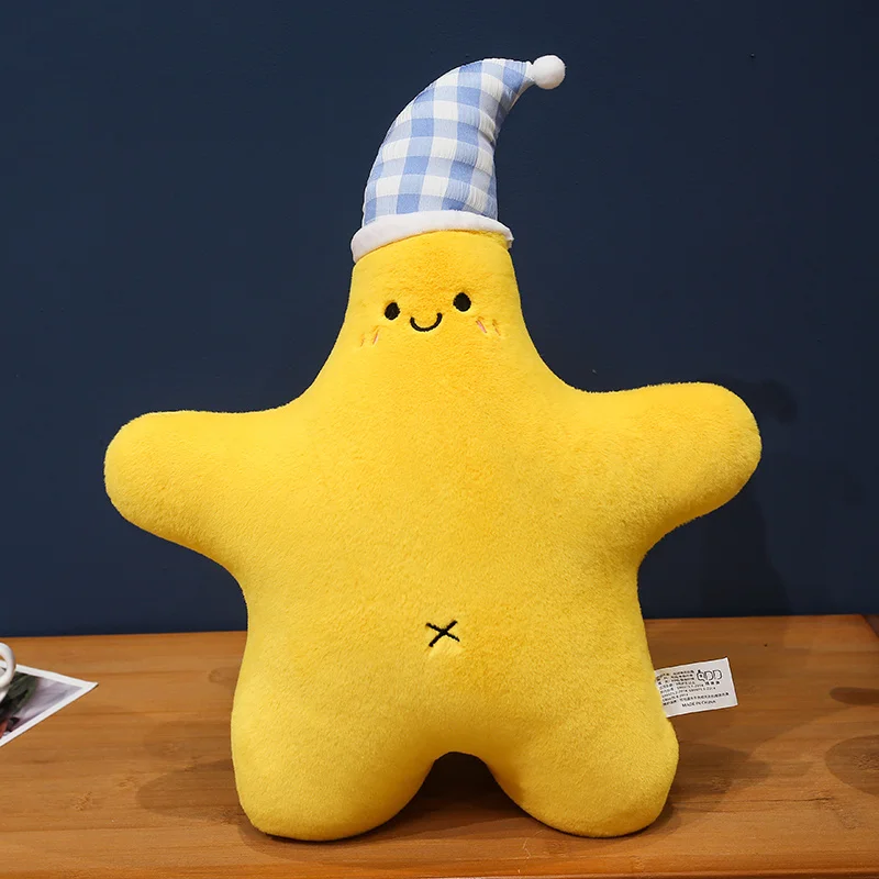 Cojín/almohadón Con Forma De Estrella De Mar Adulta (amarillo, 35 Cm De Ancho, 45 Cm De Alto)