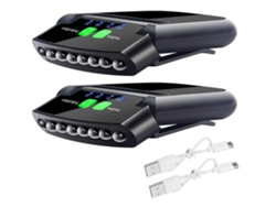 Faro delantero Yunzii ZS19 (paquete de 1) con 2 luces LED recargables por USB, color negro