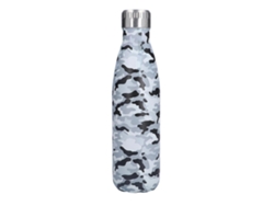 Botella De Agua Deportiva Multifuncional De Pared Doble, Apariencia Refinada, Botella De Agua Portátil, Metal Gris Rosewell