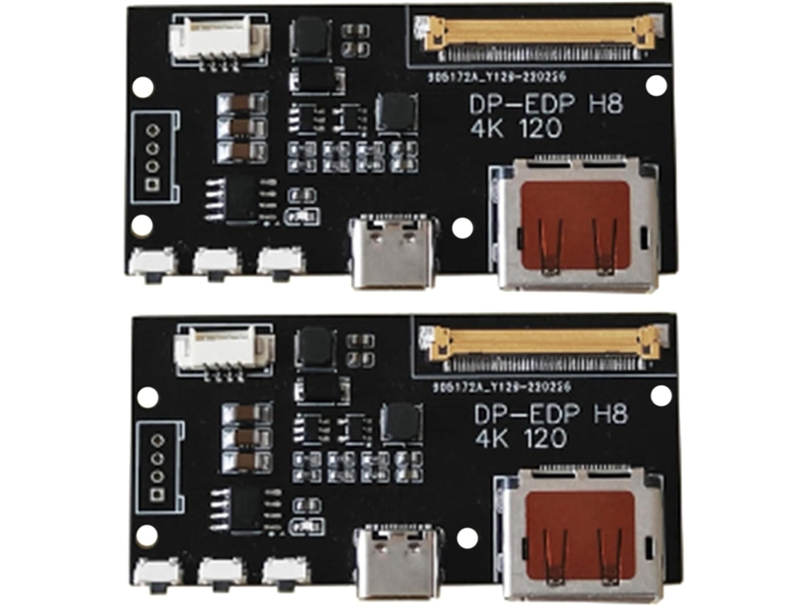 2x Dp A Edp 4k 120hz Tarjeta Controladora Diy4k Adaptador 2k 1080 Para Monitor Portátil A