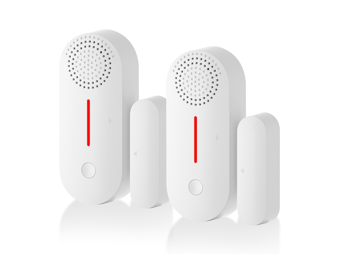 Rebe-alarma De Puerta Y Ventana Inalámbrica Con Sensor Magnético Wifi Control App Tuya Seguridad Hogar Garage Apartamento Fácil Instalación