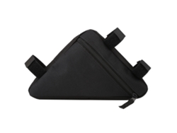 Bolsa De Herramientas Triangular Negra Para Bicicleta Con Soporte Frontal Y Tubo Superior De Liberación Rápida.