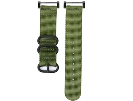 Correa para Suunto Core Correa de reloj de nailon verde militar con hebilla de acero de tres anillos VENISYMLIS