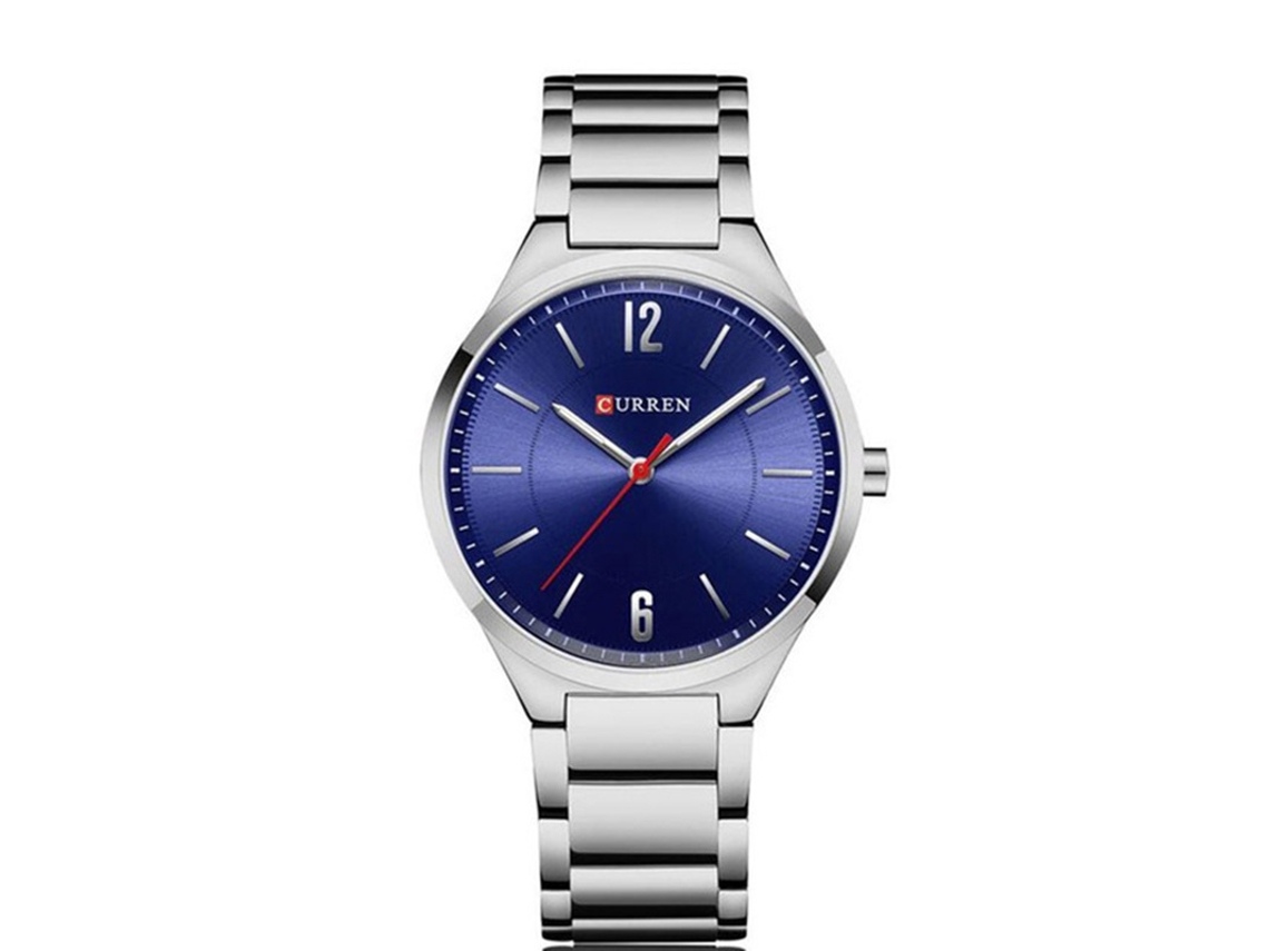 Reloj De Pulsera De Cuarzo Para Hombre, Sencillo Y Elegante, De Aleación, Estilo Casual De Negocios.