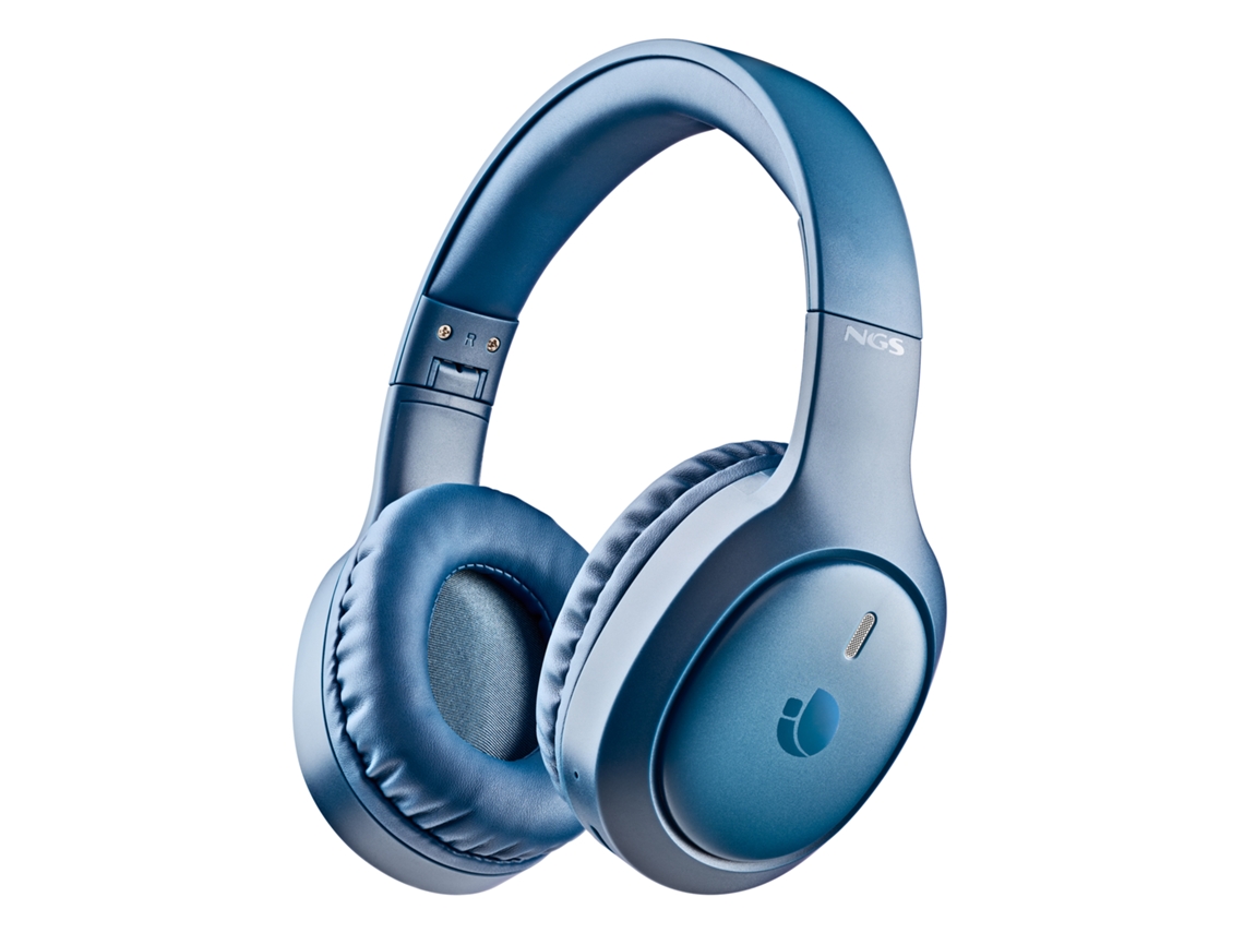 Ngs Artica Tempest Blue - Auriculares Inalámbricos Over-ear Plegables, 80 H, Bluetooth 6.0, Batería Extraíble.