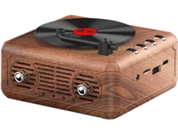 Altavoz Bluetooth Retro Portátil Con Subwoofer Para Escritorio