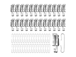 Paquete De 50 Clips Y Espaciadores Para Cables De Descongelación Térmicos Y Metálicos Montados En El Techo.