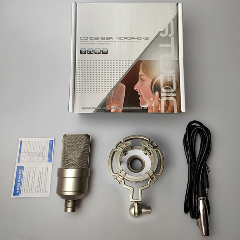 Kit De Micrófono - Micrófono De Condensador Profesional - Micrófono Para Grabación De Estudio