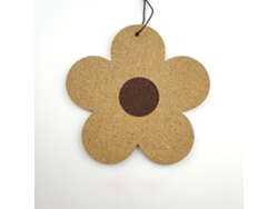 Posavasos florales de madera para aislar y proteger la mesa