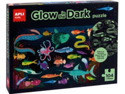 Puzzle APLI Océano Fluorescente (104 Piezas)