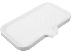 Jabonera doble para baño con sistema de drenaje, forma de zanahoria, fabricada en polipropileno (PP), juego de 3