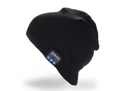 Gorro De Música Inalámbrico Negro Con Altavoz Y Micrófono Para Deportes Al Aire Libre.