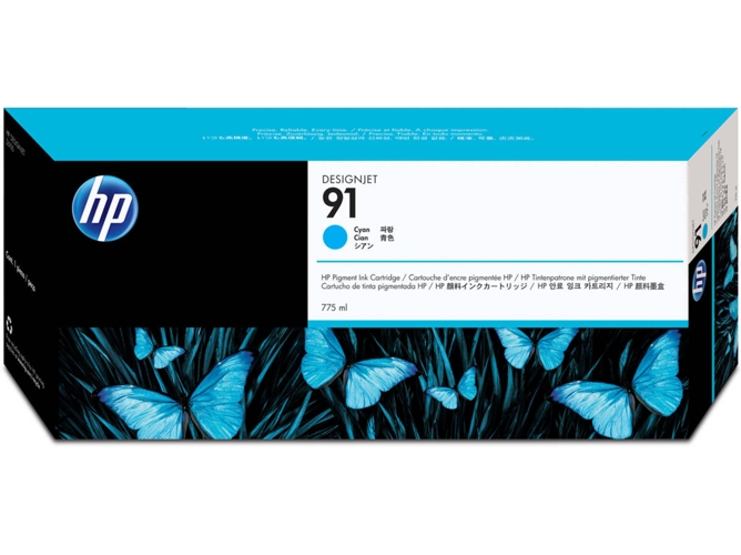 Cartucho de tinta HP HP 91 Original Cian 1 pieza(s)