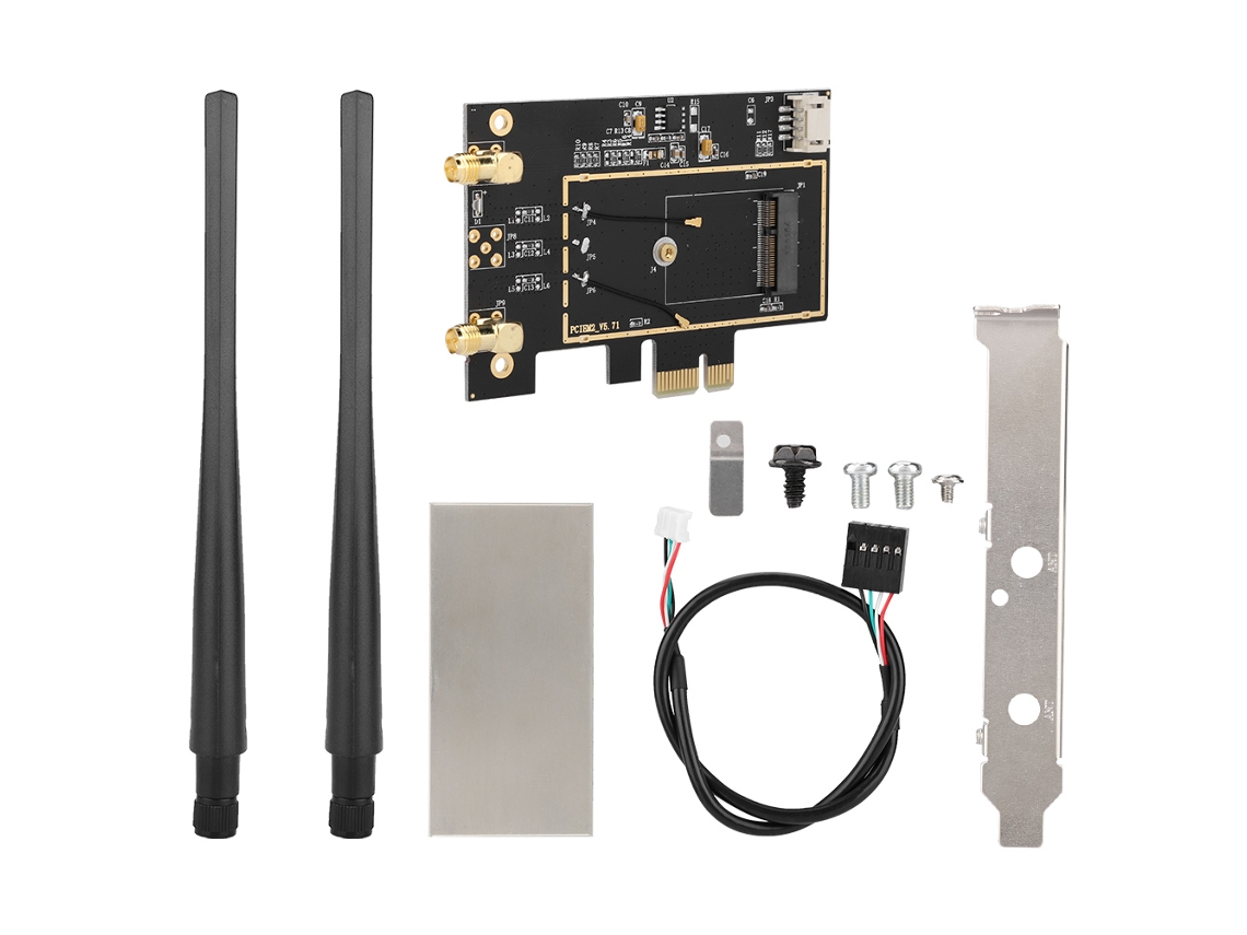 Tarjeta Conversora De Adaptador Wifi De Escritorio M.2 Ngff A Pci-e 1x Para 8260 7265 1535 7260