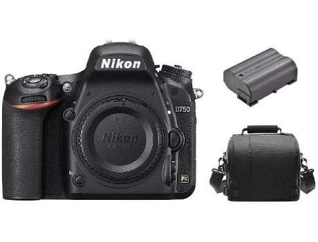Kit Cámara Réflex NIKON D750 Corpo + Funda para cámara + bateria EN-EL15B