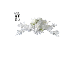 Lazo De Flores Artificiales Para Decoración De Bodas, Arco De Puerta Para Interiores/exteriores, Seda, 60x25cm