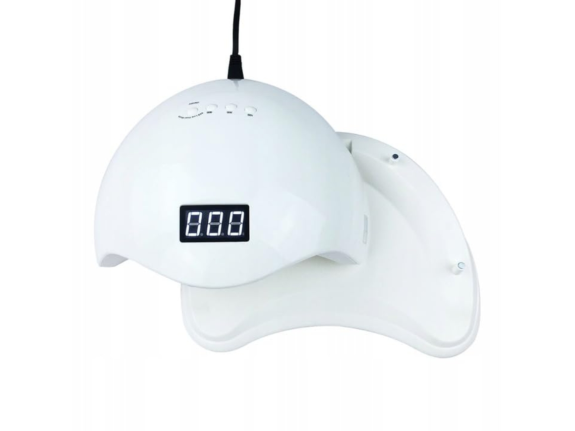 Lámpara Led Para Uñas, 48w, Con Temporizador Y Sensor, Blanca.