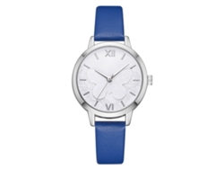Reloj De Pulsera Informal Para Mujer Lvpai De Piel Sintética Con Números Romanos, Color Azul.