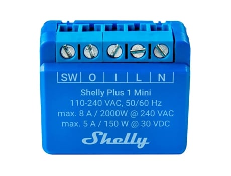 Módulo Automatización SHELLY Plus 1 Mini 3Ra Generación