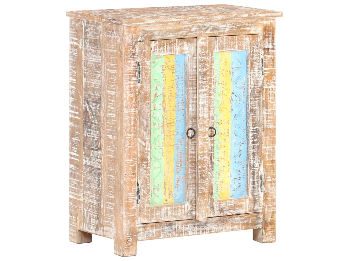 Aparador De Madera De Mango Rugosa 61x35x76 Cm