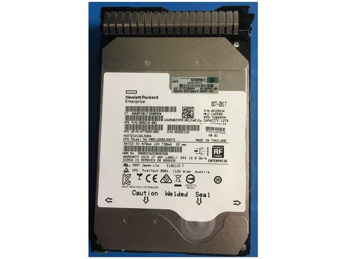 DRV HDD 12TB 7.2K LFF HEWLETT PACKARD
