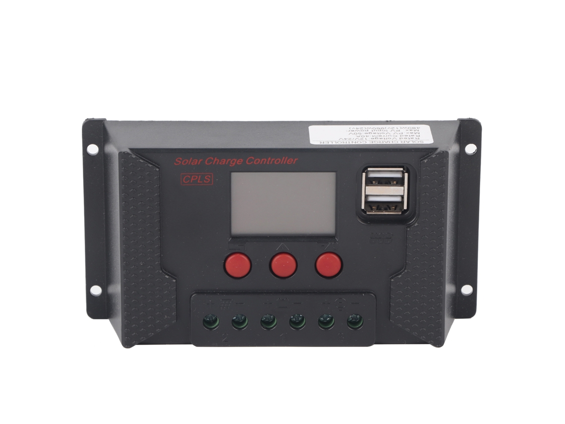 Controlador de carga solar PWM Primerox de 40 A, 12 V/24 V, regulador de batería solar portátil
