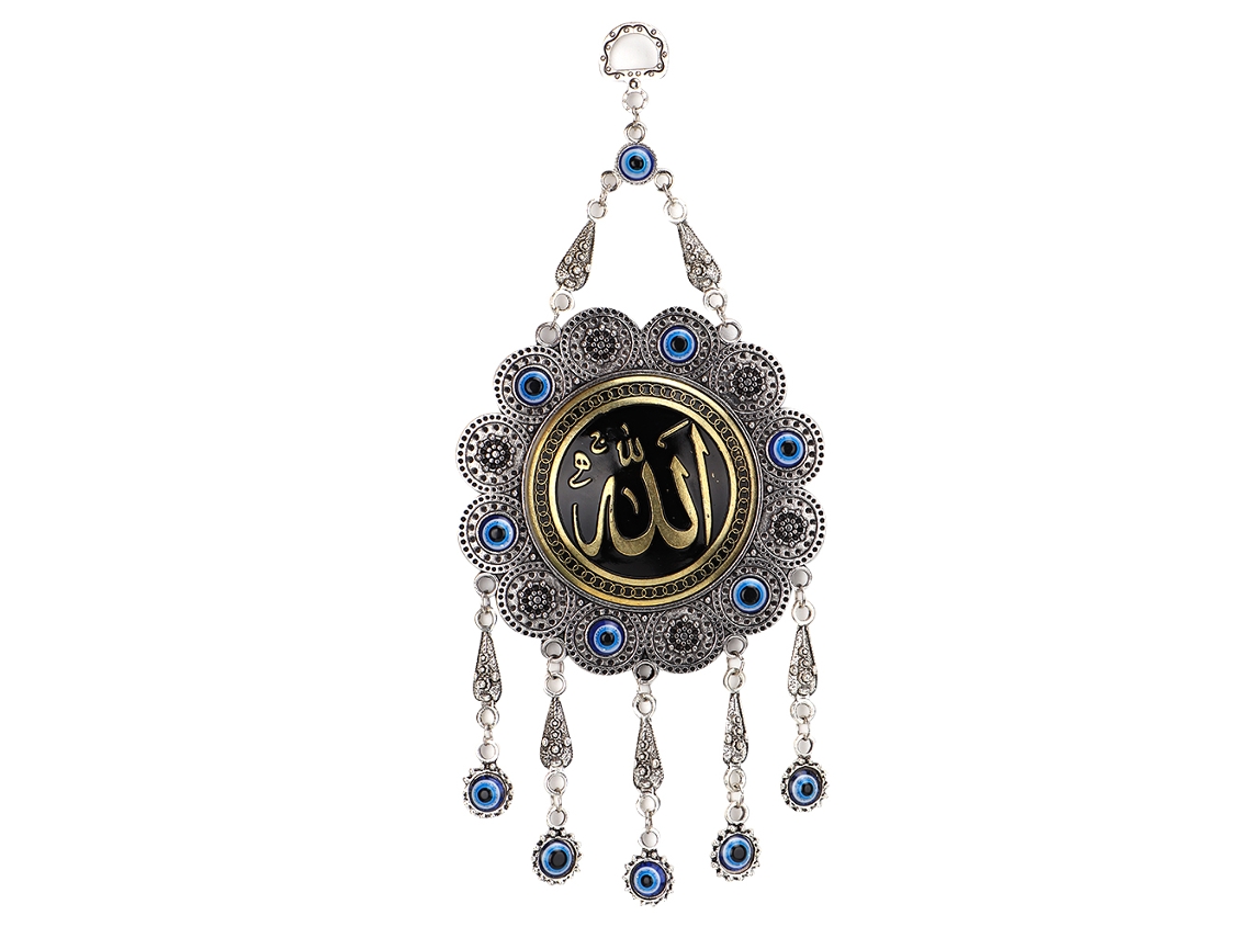 Colgante Islámico Azul Con Ojo Turco, Amuleto Decorativo, Protector De Pared, Musulmán.