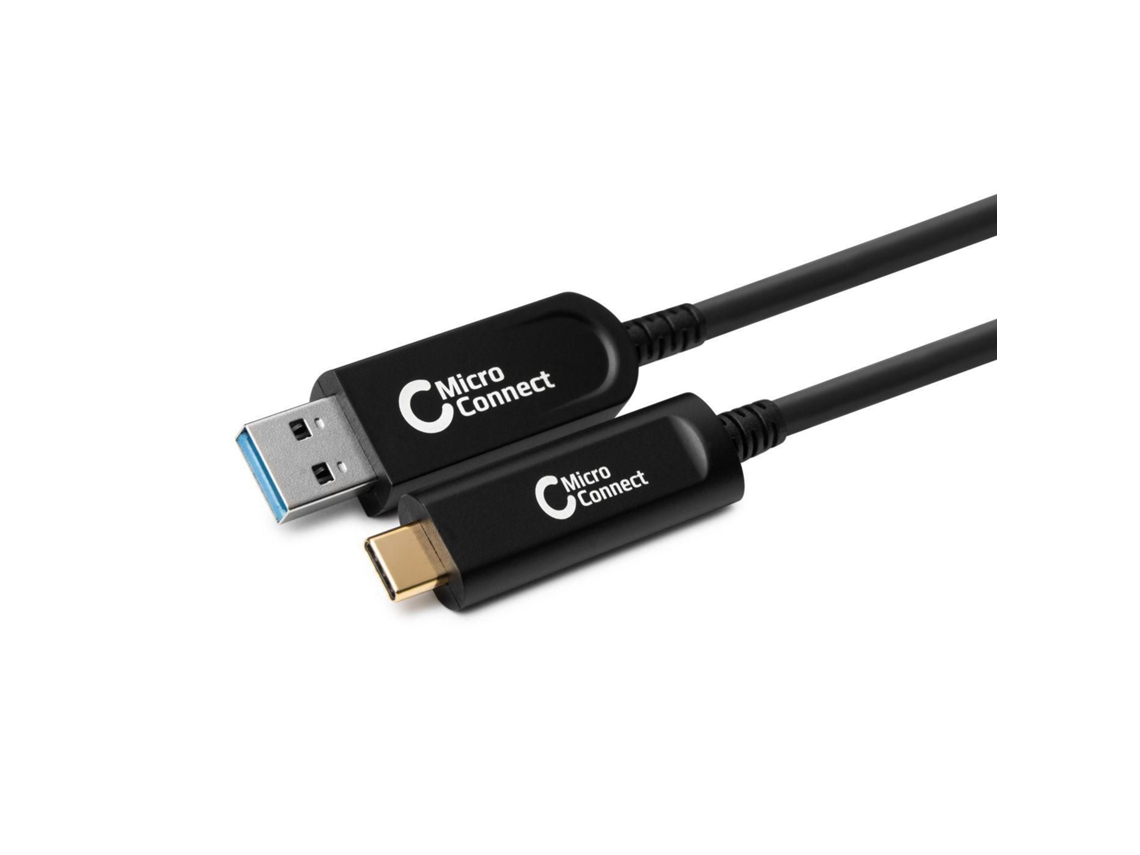 Cable Usb 10 M Usb 3.2 Gen 2 3.1 Gen 2 Usb a Usb C MICROCONNECT - Negro