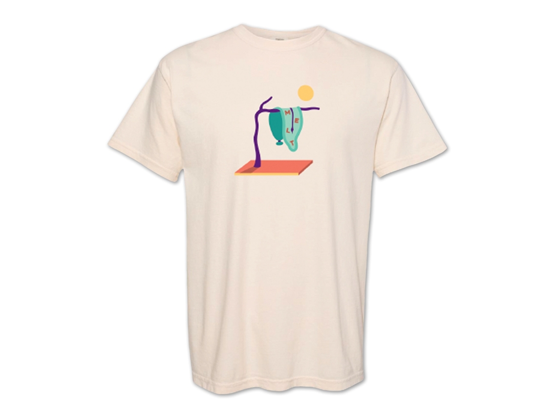 Melt Melting Clock (cream) T-shirt Rockinstone Unisex Adults Best Sellers Size:m