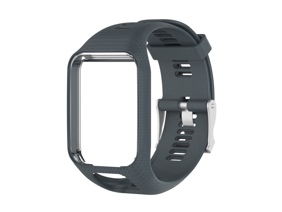 Correa De Repuesto Para El Reloj Deportivo Tomtom Runner Cardio Spark - Silicona Gris