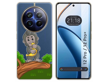 Funda Diseño Mono para Realme 12 Pro 5G / 12 Pro Plus 5G TUMUNDOSMARTPHONE Silicona Multicolor