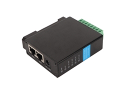 Módulo De Servidor Ethernet Serie Rs485 Rs232 A Rj45, Dos Puertos, Montaje En Riel, 1200-115200 Bps
